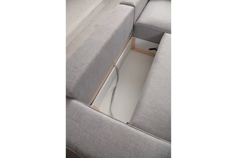 Munehiro Hörnbäddsoffa - Ljusgrå - Möbler - Soffa - Bäddsoffa