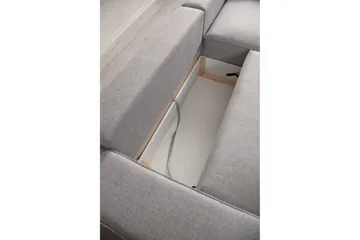 Munehiro Hörnbäddsoffa - Ljusgrå - Möbler - Soffa - Bäddsoffa