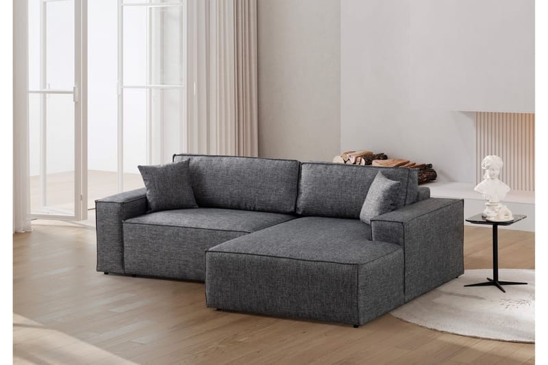 Munehiro Hörnbäddsoffa - Mörkgrå - Möbler - Soffa - Bäddsoffa