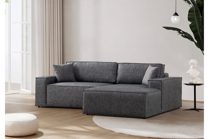 Munehiro Hörnbäddsoffa - Mörkgrå - Möbler - Soffa - Bäddsoffa