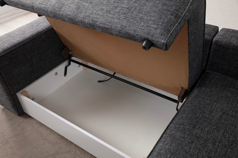 Munehiro Hörnbäddsoffa - Mörkgrå - Möbler - Soffa - Bäddsoffa