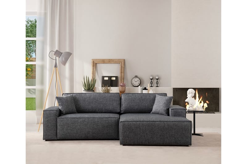 Munehiro Hörnbäddsoffa - Mörkgrå - Möbler - Soffa - Bäddsoffa