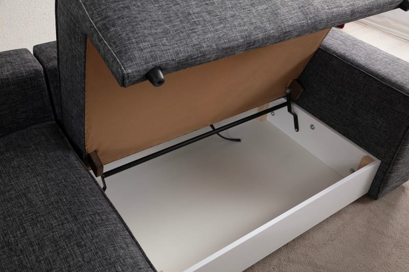 Munehiro Hörnbäddsoffa - Mörkgrå - Möbler - Soffa - Bäddsoffa