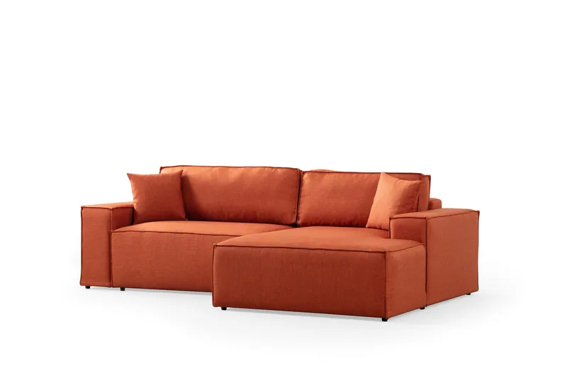 Munehiro Hörnbäddsoffa - Orange - Möbler - Soffa - Bäddsoffa
