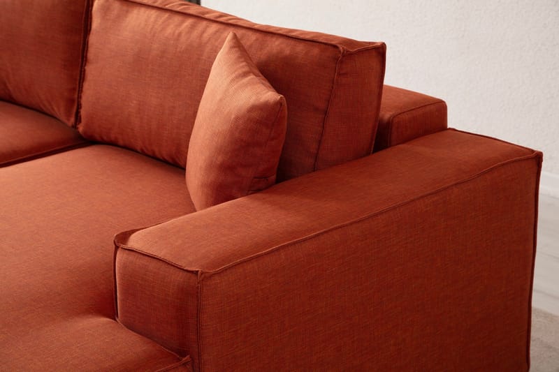 Munehiro Hörnbäddsoffa - Orange - Möbler - Soffa - Bäddsoffa