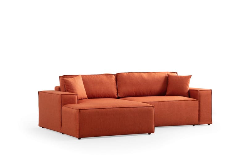 Munehiro Hörnbäddsoffa - Orange - Bäddsoffa - Hörnbäddsoffa