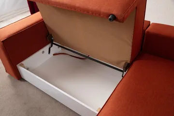 Munehiro Hörnbäddsoffa - Orange - Möbler - Soffa - Bäddsoffa