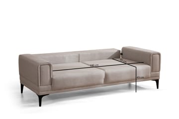 Naoko 3-sits Bäddsoffa - Beige - Möbler - Soffa - Bäddsoffa