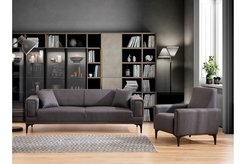 Naoko 3-sits Bäddsoffa - Mörkgrå - Möbler - Soffa - Bäddsoffa