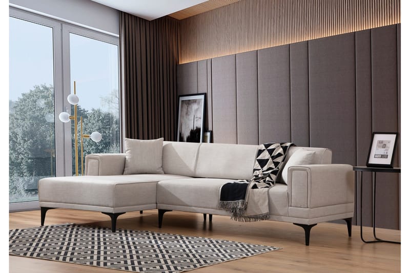 Naoko Bäddsoffa med divan - Beige - Möbler - Soffa - Bäddsoffa