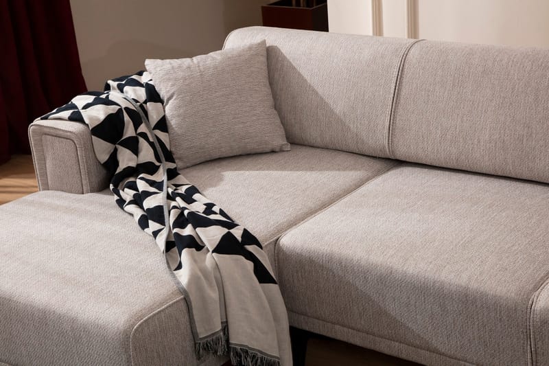 Naoko Bäddsoffa med divan - Ljusbrun - Möbler - Soffa - Bäddsoffa