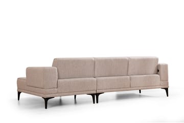 Naoko Bäddsoffa med divan - Ljusbrun - Möbler - Soffa - Bäddsoffa