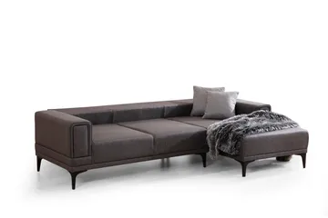 Naoko Bäddsoffa med divan - Mörkgrå - Möbler - Soffa - Bäddsoffa