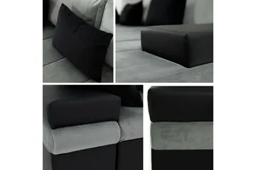 Naoma 3-sits Höger L-formad Bäddsoffa med Schäslong i Bouclé - Beige - Möbler - Soffa - Bäddsoffa