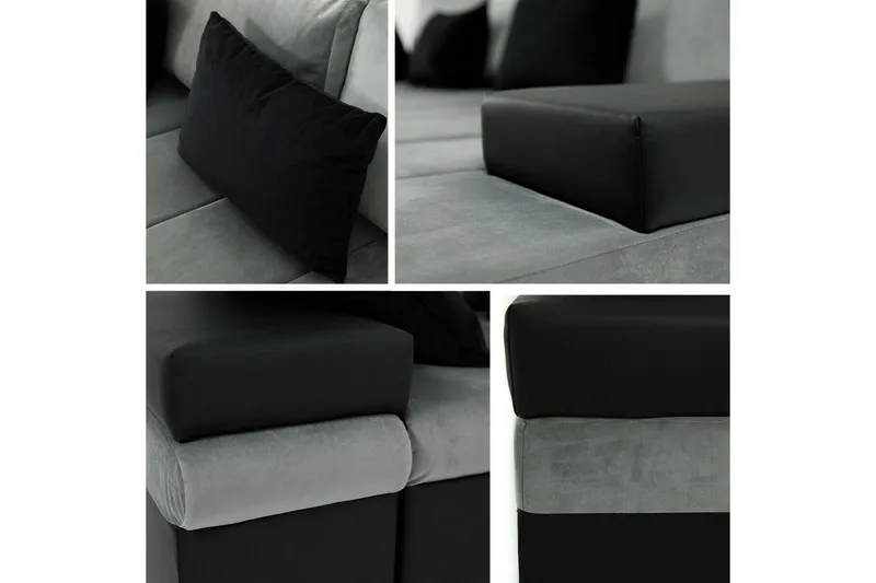 Naoma 3-sits Hörnbäddsoffa NO_BRAND Beige - Möbler - Soffa - Bäddsoffa
