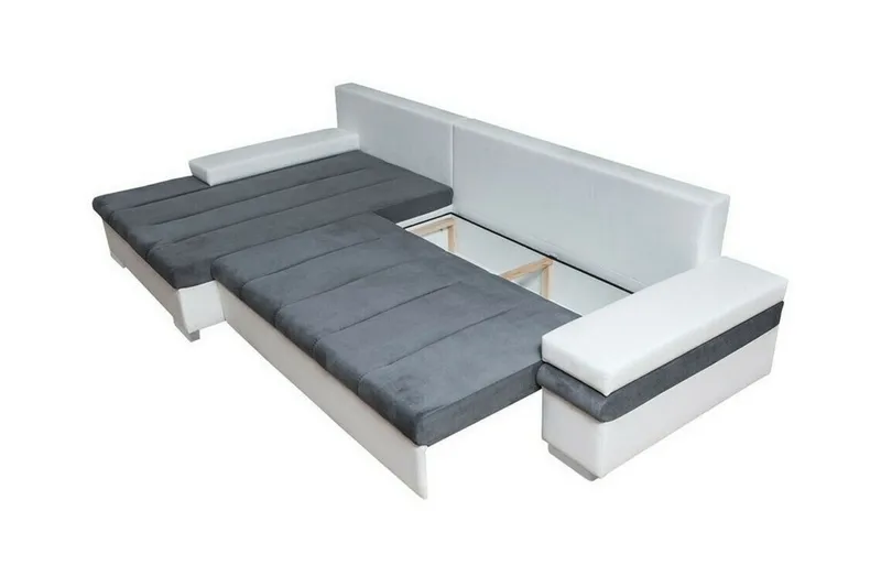 Naoma 3-sits Hörnbäddsoffa NO_BRAND beige - Möbler - Soffa - Bäddsoffa