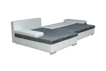 Naoma 3-sits Vänster L-formad Bäddsoffa med Förvaring i Tyg - Beige - Möbler - Soffa - Bäddsoffa