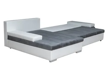 Naoma 4-sits Bäddsoffa divan höger med förvaring - grå - Möbler - Soffa - Bäddsoffa