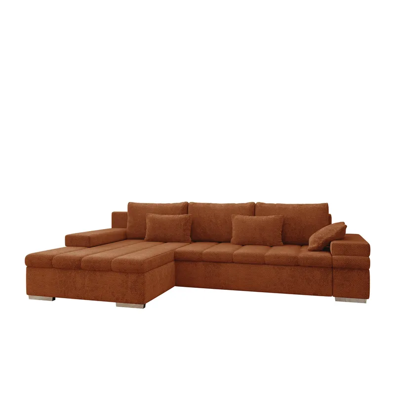 Naoma 4-sits Bäddsoffa divan vänster med förvaring, undefined