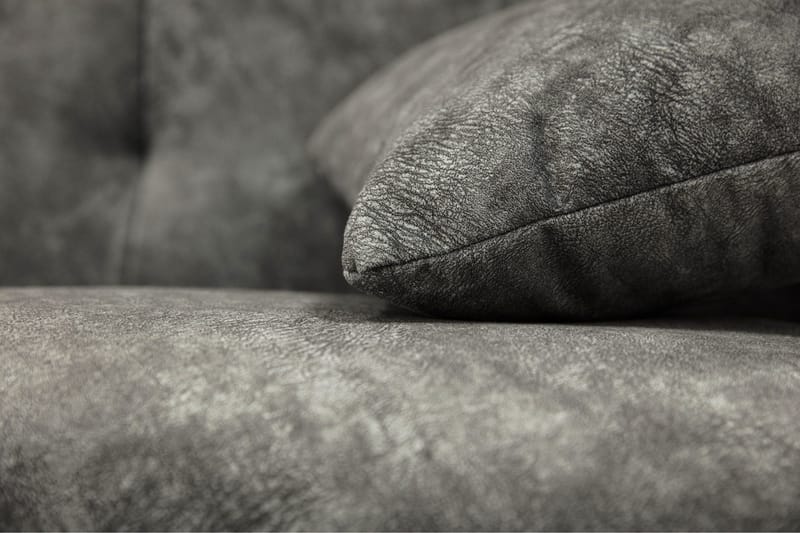 Naoma Bäddbar Hörnsoffa Universal 135x216 cm med Förvaring i Sammet - Rosa|Grå - Möbler - Soffa - Bäddsoffa