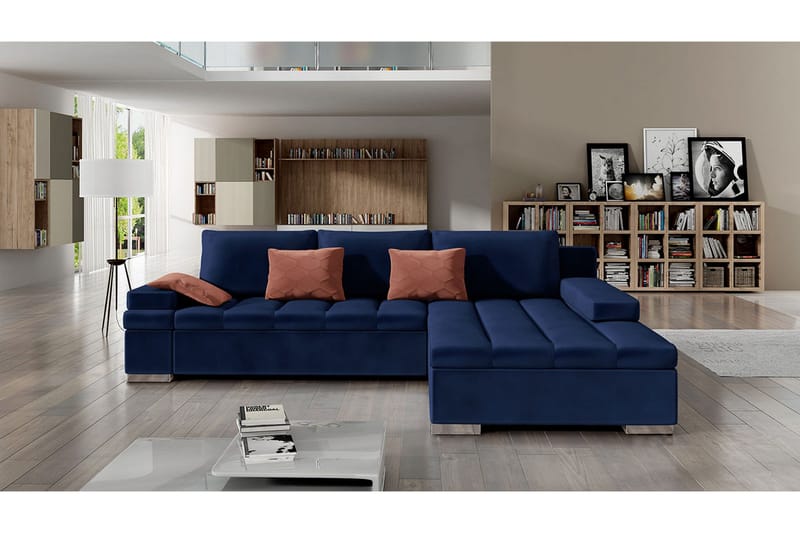 Naoma Bäddsoffa Höger - Blå - Möbler - Soffa - Bäddsoffa