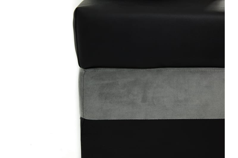 Naoma Bäddsoffa m. Divan 3-sits L-formad - Svart/Grå - Möbler - Soffa - Bäddsoffa