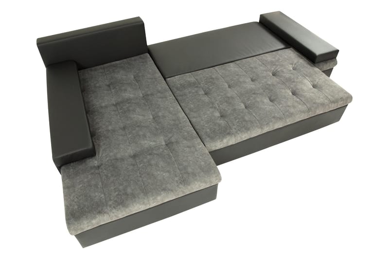 Naoma Bäddsoffa m. Divan 3-sits - Svart/Brun - Möbler - Soffa - Bäddsoffa