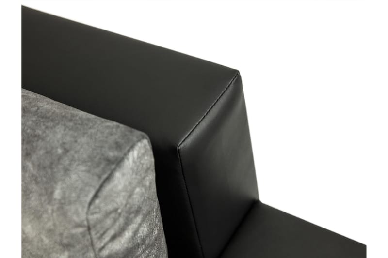 Naoma Bäddsoffa m. Divan 3-sits - Svart/Brun - Möbler - Soffa - Bäddsoffa