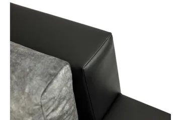 Naoma Bäddsoffa m. Divan 3-sits - Svart/Brun - Möbler - Soffa - Bäddsoffa