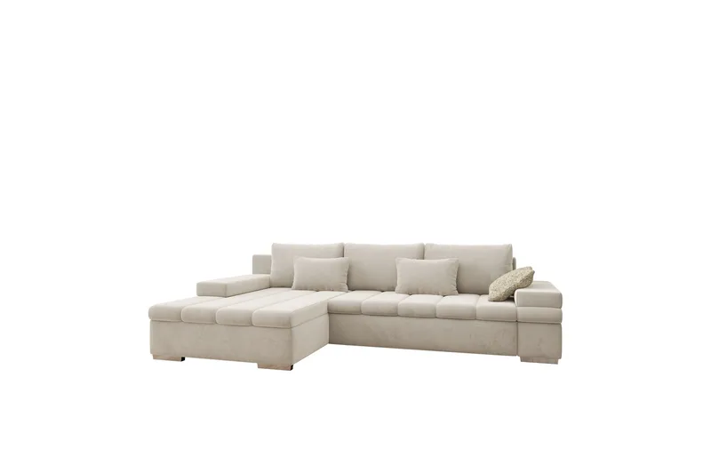 Naoma Bäddsoffa med Divan 4-sits - Beige - Möbler - Soffa - Bäddsoffa