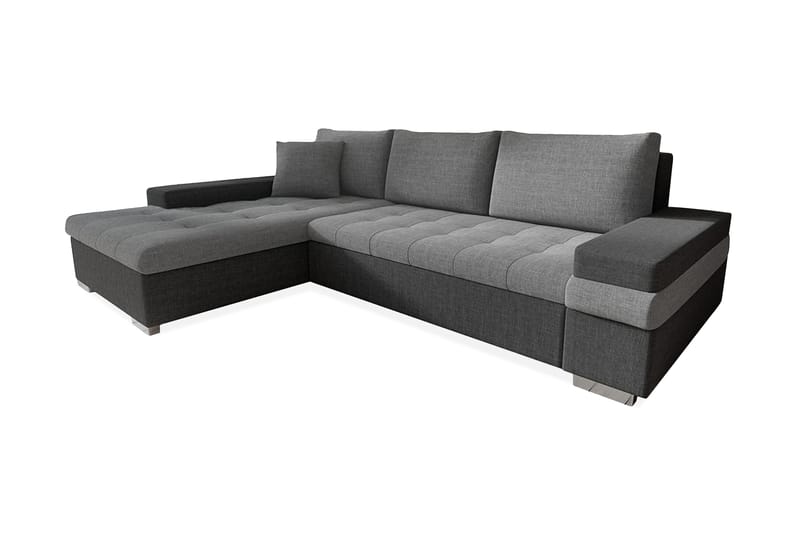 Naoma Divanbäddsoffa 274x182x83 cm - Grå - Möbler - Soffa - Bäddsoffa