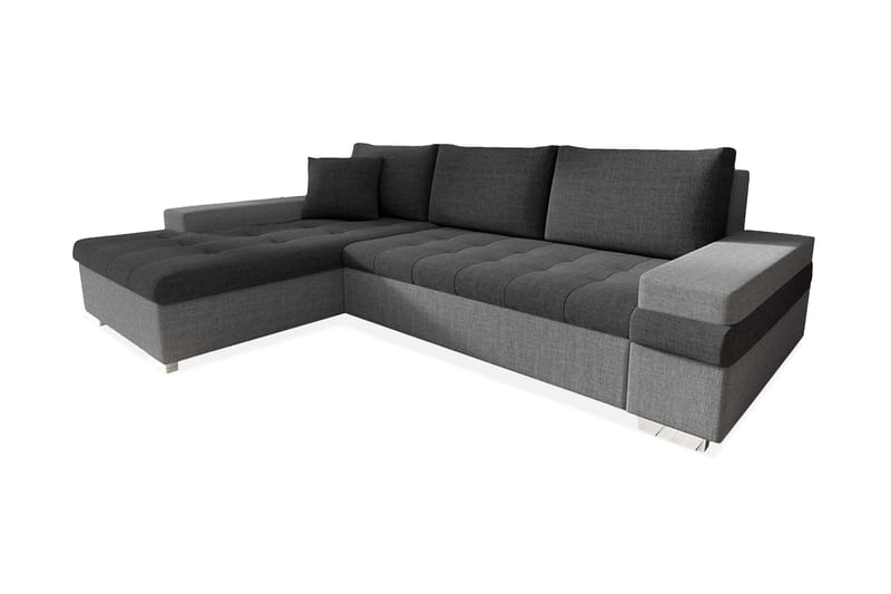 Naoma Divanbäddsoffa 274x182x83 cm - Grå - Bäddsoffa - Bäddsoffa divan