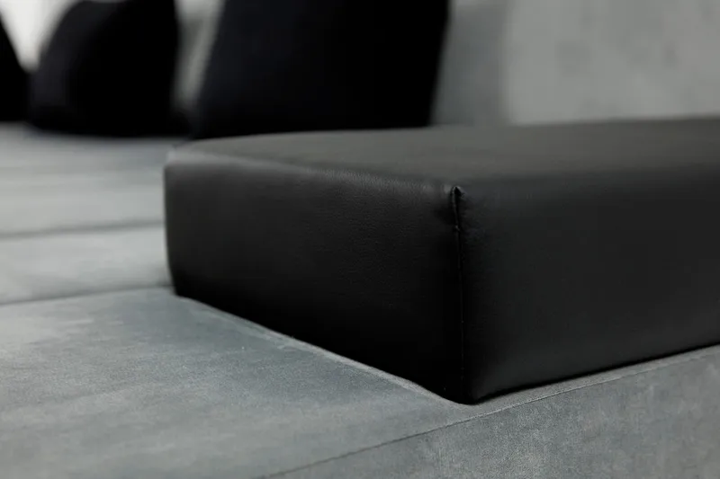 Naoma Divanbäddsoffa 310x175x83 cm - Grå - Möbler - Soffa - Skinnsoffor