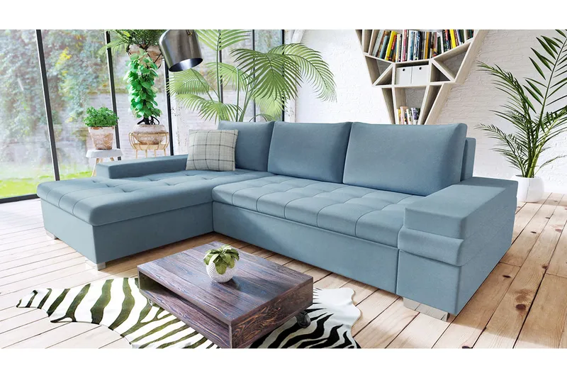 Naoma mini hörnsoffa - Blå - Möbler - Soffa - Bäddsoffa