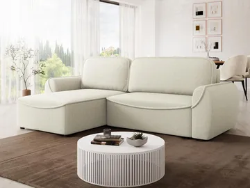Navrel 3-sits Bäddsoffa med Divan och förvaring - Ljusbeige - Möbler - Soffa - Bäddsoffa