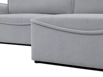 Navrel 3-sits Bäddsoffa med Divan och förvaring - Ljusgrå - Möbler - Soffa - Bäddsoffa