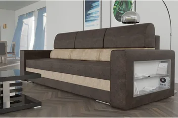 Nemo Bäddsoffa 236x92x88 cm - Brun - Möbler - Soffa - Bäddsoffa