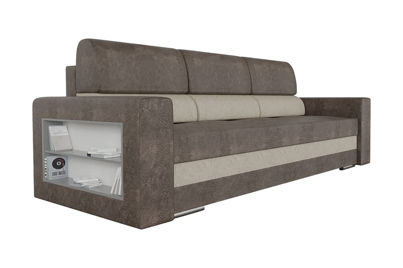 Nemo Bäddsoffa 236x92x88 cm - Brun/Grå - Möbler - Soffa - Bäddsoffa