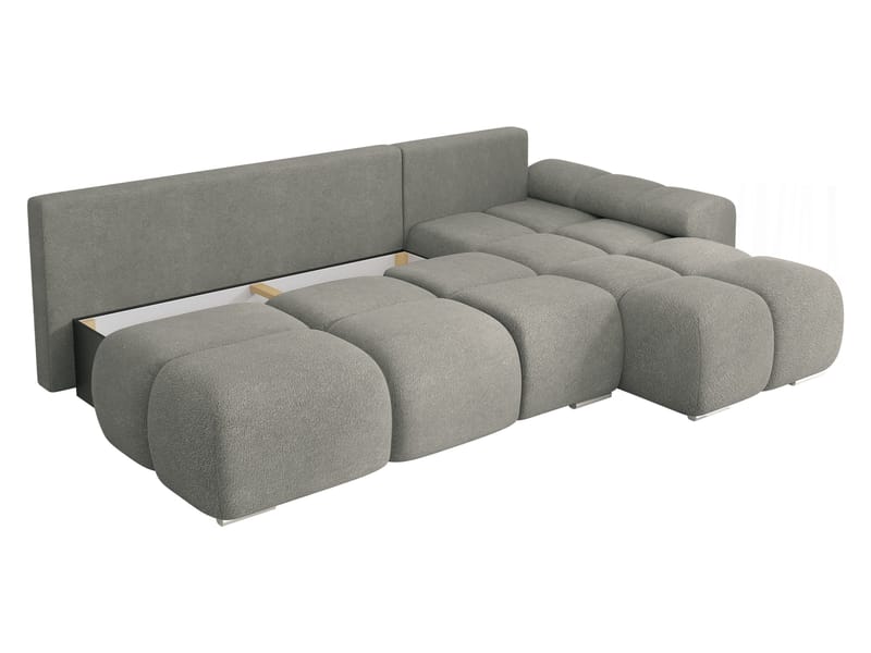 Nessa 4-sits Bäddsoffa divan vänster med förvaring - beige - Möbler - Soffa - Bäddsoffa