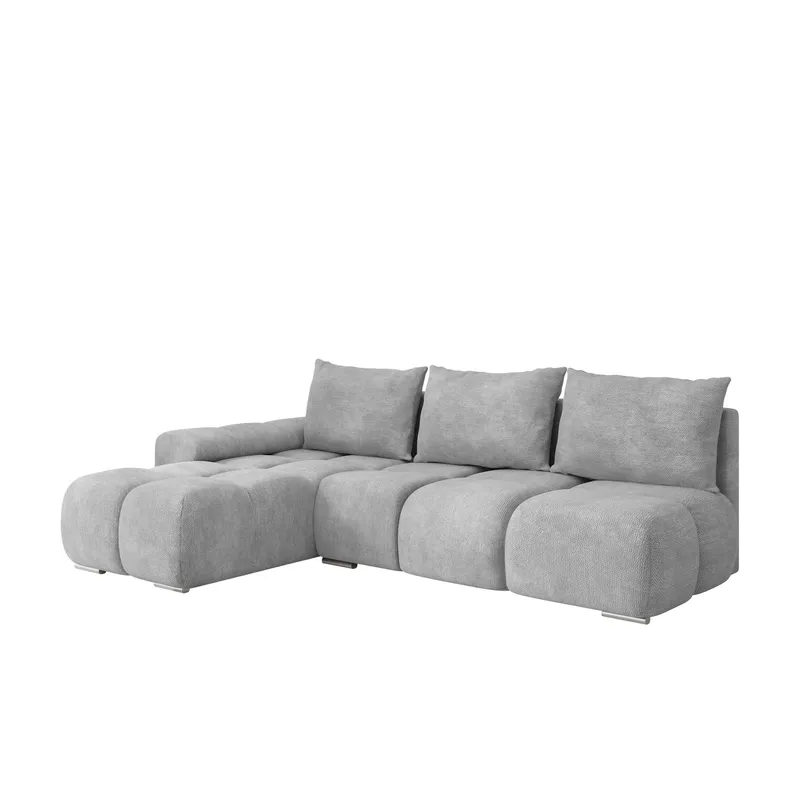 Nessa 4-sits Bäddsoffa divan vänster med förvaring, grå