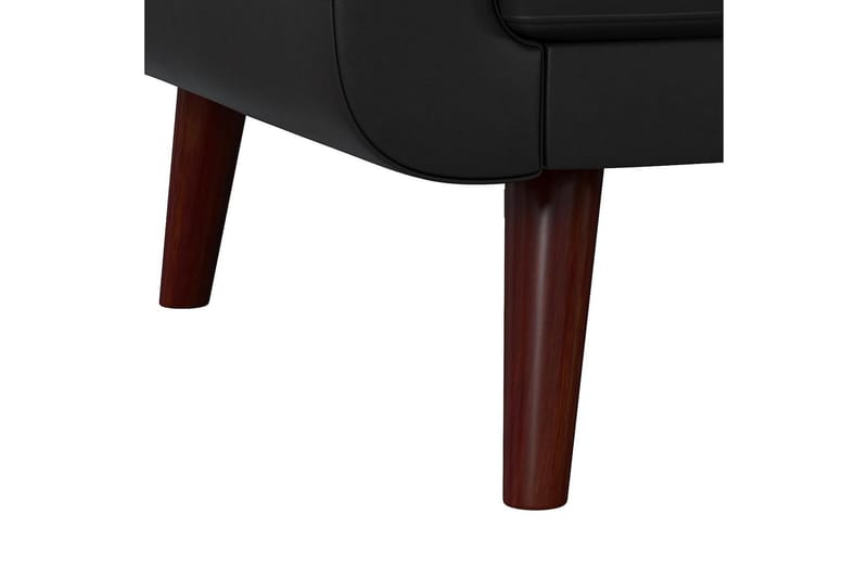 Nola 3-sits Bäddsoffa Konstläder/Svart - Dorel Home - Möbler - Soffa - Bäddsoffa - Längsbäddad bäddsoffa