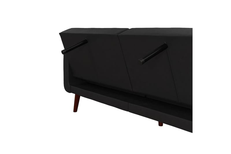 Nola 3-sits Bäddsoffa Konstläder/Svart - Dorel Home - Möbler - Soffa - Bäddsoffa - Längsbäddad bäddsoffa