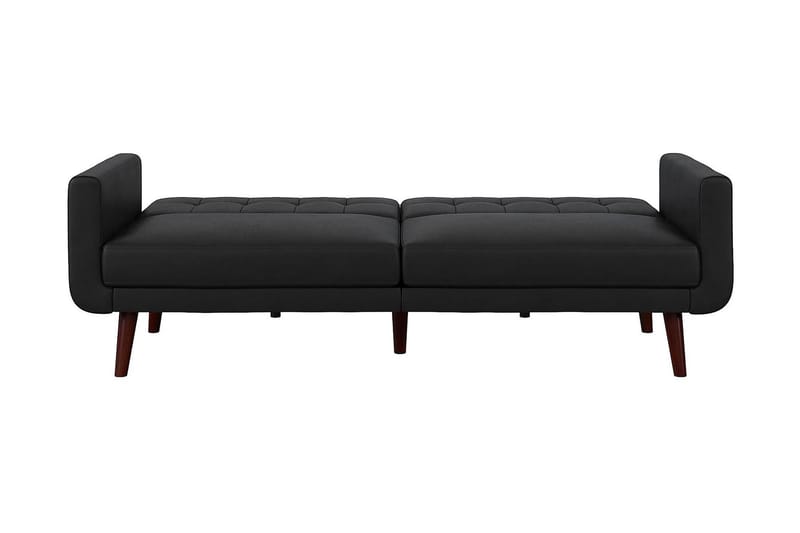 Nola 3-sits Bäddsoffa Konstläder/Svart - Dorel Home - Möbler - Soffa - Bäddsoffa - Längsbäddad bäddsoffa