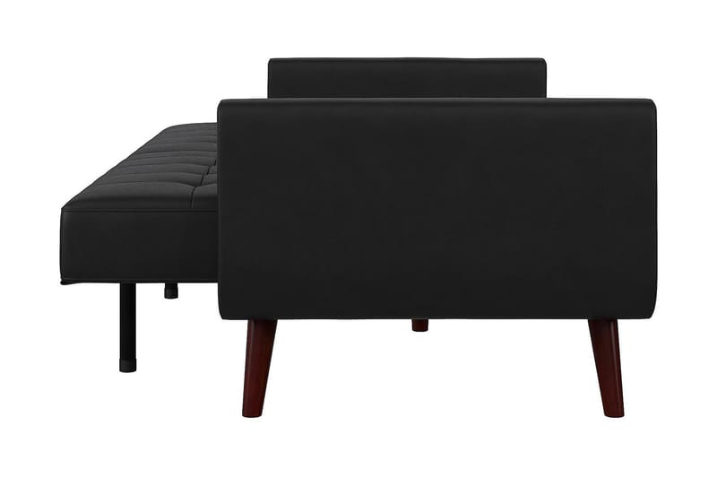 Nola 3-sits Bäddsoffa Konstläder/Svart - Dorel Home - Möbler - Soffa - Bäddsoffa - Längsbäddad bäddsoffa