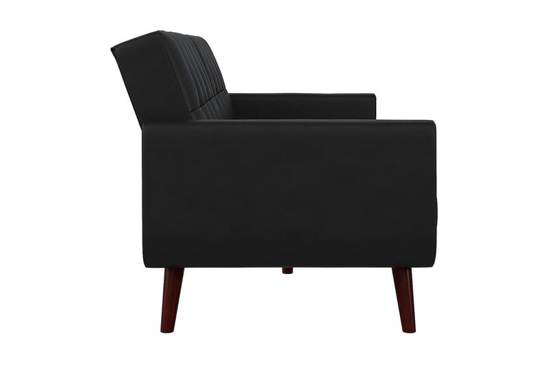 Nola 3-sits Bäddsoffa Konstläder/Svart - Dorel Home - Möbler - Soffa - Bäddsoffa - Längsbäddad bäddsoffa