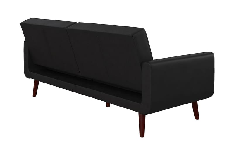 Nola 3-sits Bäddsoffa Konstläder/Svart - Dorel Home - Möbler - Soffa - Bäddsoffa - Längsbäddad bäddsoffa