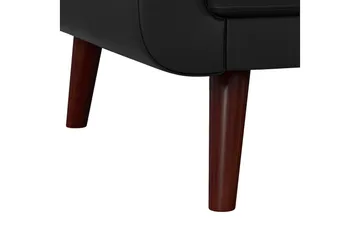Nola 3-sits Bäddsoffa Konstläder/Svart - Dorel Home - Möbler - Soffa - Bäddsoffa - Längsbäddad bäddsoffa