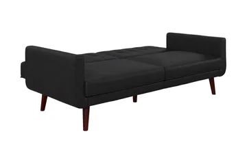 Nola 3-sits Bäddsoffa Konstläder/Svart - Dorel Home - Möbler - Soffa - Bäddsoffa - Längsbäddad bäddsoffa