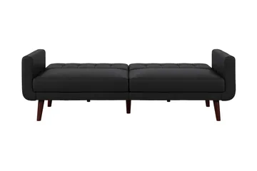 Nola 3-sits Bäddsoffa Konstläder/Svart - Dorel Home - Möbler - Soffa - Bäddsoffa - Längsbäddad bäddsoffa