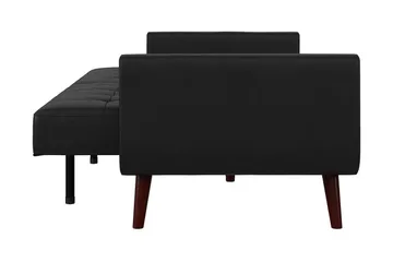 Nola 3-sits Bäddsoffa Konstläder/Svart - Dorel Home - Möbler - Soffa - Bäddsoffa - Längsbäddad bäddsoffa
